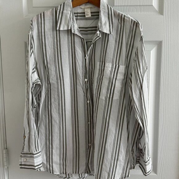 H&M Women's Button-Down Shirt, Size 42 USA 12 - Picture 1 of 11
